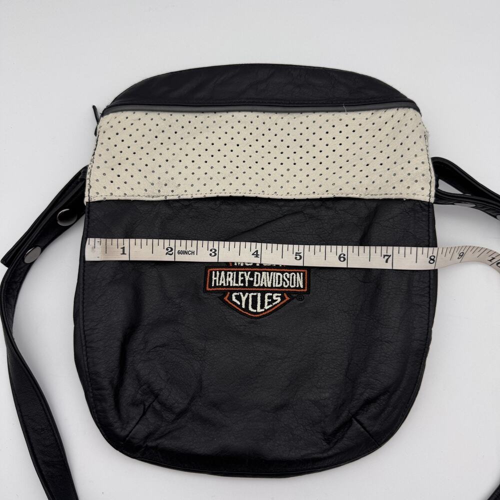 Harley Davidson Shoulder Bag Leather Motorcycle Crossbody Accessory Biker Moto - Picture 7 of 9